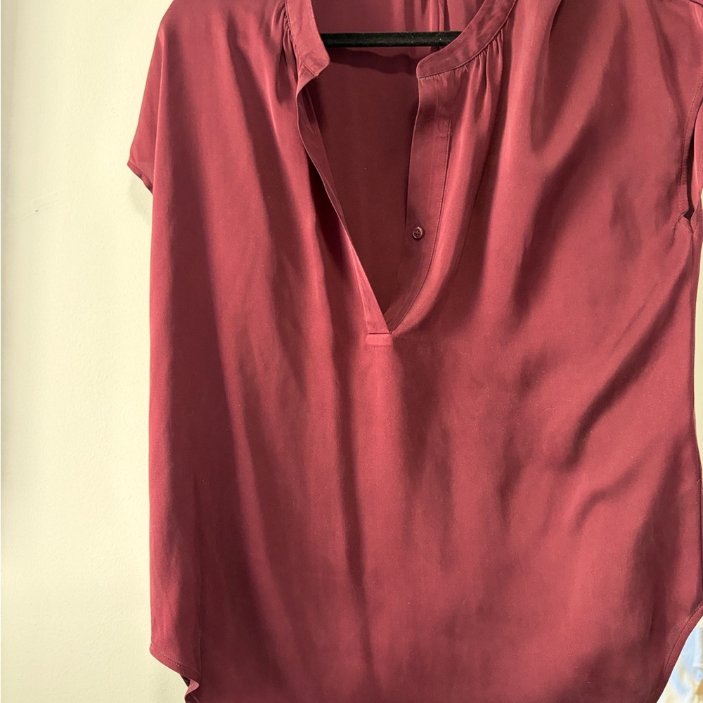 Bundle of 3 Silk Quince Blouses (Ivory, Black, Dark Purple)